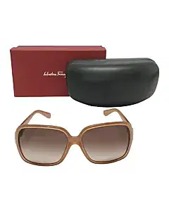 Salvatore Ferragamo Womens Retangular Rhinestone Sunglasses