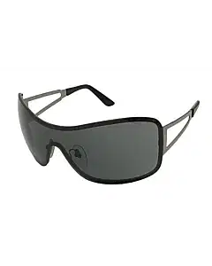 Salvatore Ferragamo Shield Rimless Wrap Sunglasses