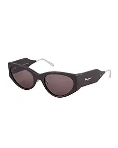 Salvatore Ferragamo SF950S 208 Dark Brown Runway Cat Eye Sunglasses