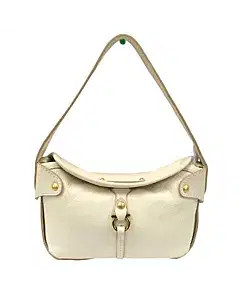 Salvatore Ferragamo Gancini Shoulder Bag Leather Italy Vintage