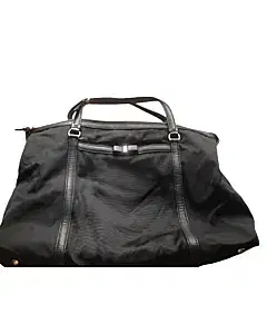 Salvatore Ferragamo Black Fabric Satchel Bag
