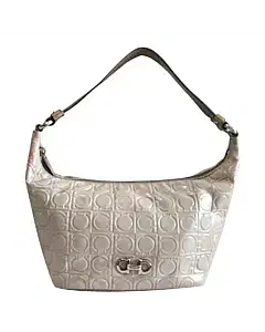 Salvatore Ferragamo AU-22 A 831 Gancini PVC Handbag