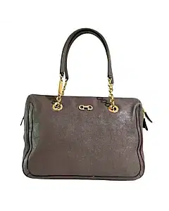 Salvatore Ferragamo Buffalo Leather Fanya Chain Tote