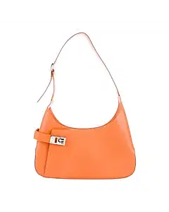 Salvatore Ferragamo Gancini Leather Shoulder Bag