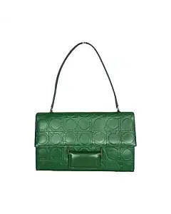 Salvatore Ferragamo Gancini Flap Leather Bag