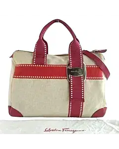 Salvatore Ferragamo AB-21 7464 canvas Satchel