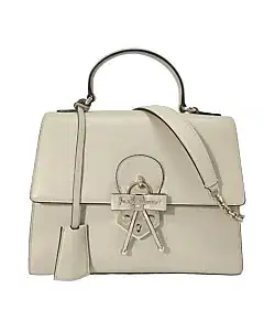 Salvatore Ferragamo Beige Leather Letty Top Handle Bag