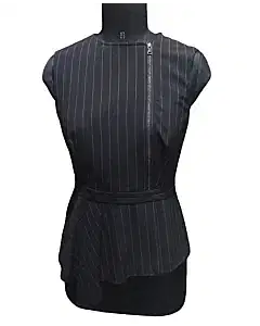 Bcbgmaxazria Womens Sleeveless Zip Top