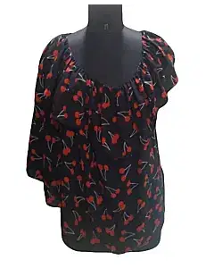 Saint Laurent Cherry Print Top