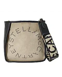 Stella McCartney Black Logo Small Crossbody Bag