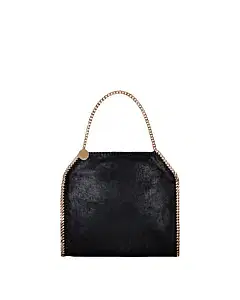 Stella McCartney Black Falabella Shaggy Deer Big Tote
