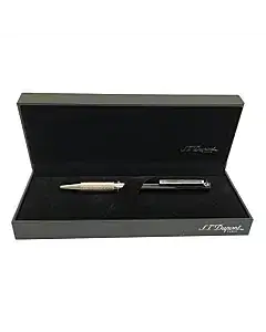 ST Dupont Silver and Black Ballpoint Pen