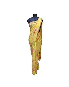 Satyapaul Yellow Floral Saree