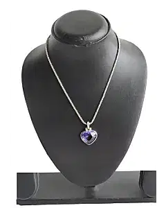 Swarovski Oceanic Crystal Purple Heart Necklace