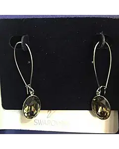 Swarovski Earrings with Faux Diamond Drop