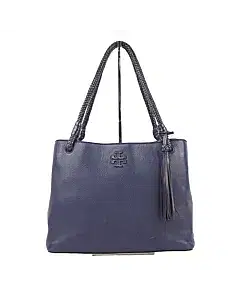 Tory Burch Black Leather Tassel Shoulder bag
