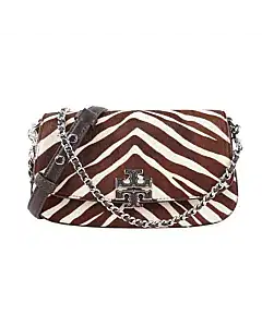 Tory Burch Small Eleanor Calf Hair Bag In Multi