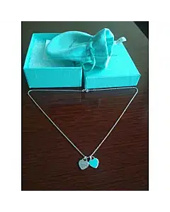 Tiffany & Co. Mini Double Heart Sterling Silver Pendant