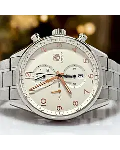 Tag Heuer Carrera Chronograph 43 MM White Dial