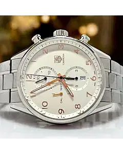 Tag Heuer Carrera Chronograph 43 MM White Dial
