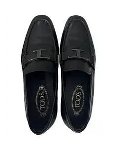 Tods T logo leather loafers