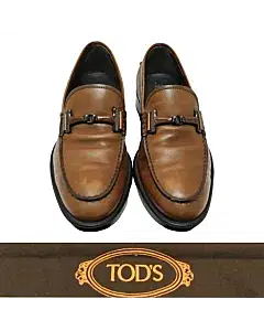 Tods Brown Leather Bit Loafer