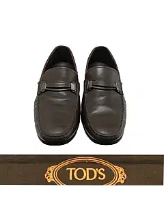 Tods Brown Leather Loafers