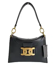 Tods Kate Black Leather Small Shoulder Bag