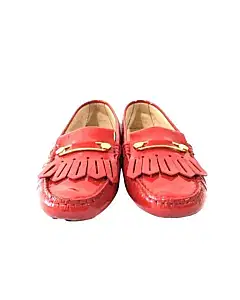 Tods Heaven Fringe Patent Leather Loafers