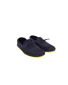 Tod's Gommino Black Suede Loafers,Size 9
