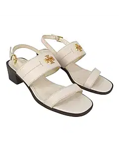 Tory Burch Eleanor Chunky Heeled Sandals With Buckle Closure