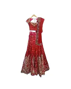 Tarun Tahiliani Red Bridal Lahenga
