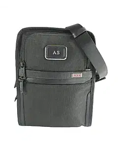 Tumi Alpha Black Mens 2 Zip Pockets Crossbody Bag