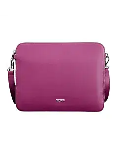 TUMI Prism Slim Zip Top Pink Crossbody