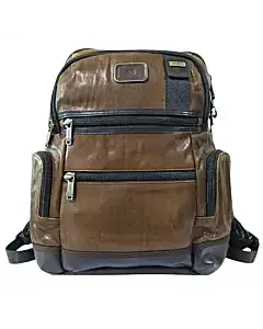 Tumi Alpha Bravo Knox Brown Leather Backpack