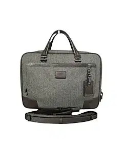 Tumi Gray Canvas Astor Ansonia Briefcase