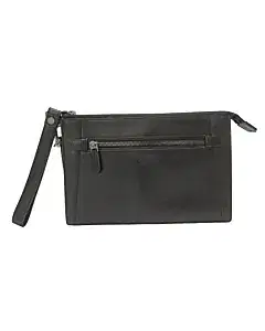 Tumi Black Monaco Double Zip Clutch