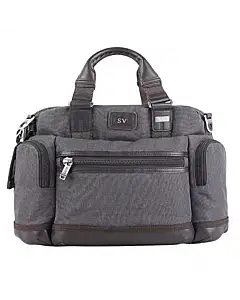 Tumi Leather-Trimmed Canvas Messenger