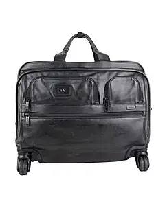 Tumi Deluxe 4 Wheeled Laptop Case Brief Leather