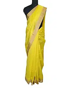 Unbranded Yellow Saree