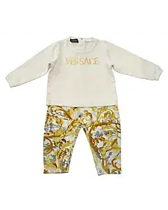 Versace Kids Baroque Pattern Print Bodysuit