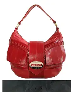 Versace Red Hobo Bag