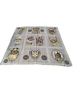 Versace 1969 Cats and Dogs Print Scarf