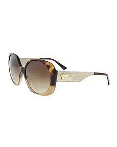 Versace VE4331 520513 Dark Havana Square Sunglasses