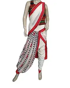 VERB Pallavi Singhee Redyment White Saree With Blouse