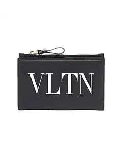 Valentino VLTN Logo Coin Purse and Card Case