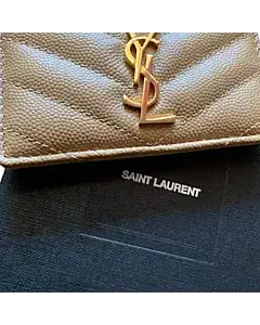Saint Laurent Monogram Quilted Leather Card Holder