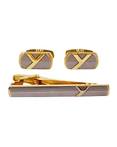 Yves Saint Laurent Cufflink & Tie Pin Set