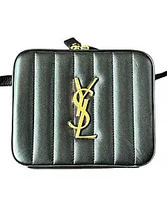 Saint Laurent Paris Black Quilted Leather Vicky Belt Bag