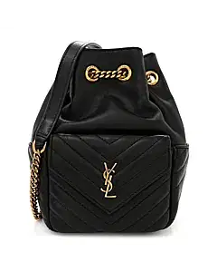 YSL Joe Mini Quilted Leather Bucket Bag